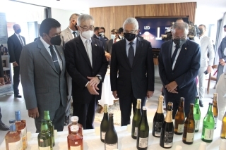The scene at the Japanese Sake section