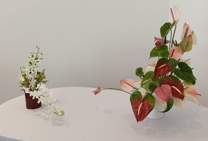  Ikebana with Mauritian flowers